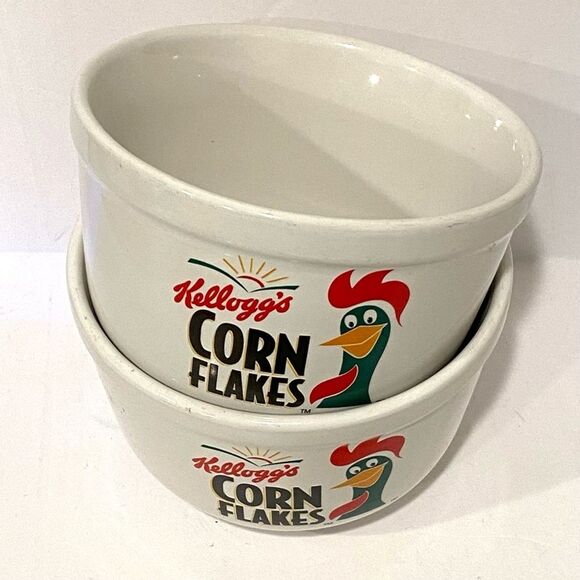 Vintage 1999 Kellogg’s Corn Flakes Bowls (Set of 2) - Picture 3 of 4